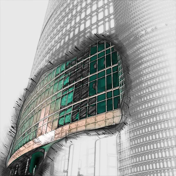 Modern ofis binaları — Stok fotoğraf