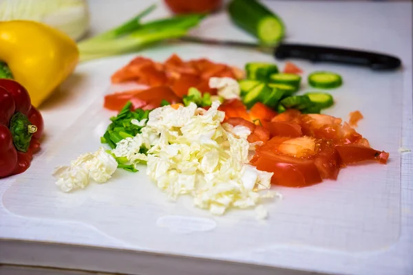 Verduras en la cocina — Foto de Stock