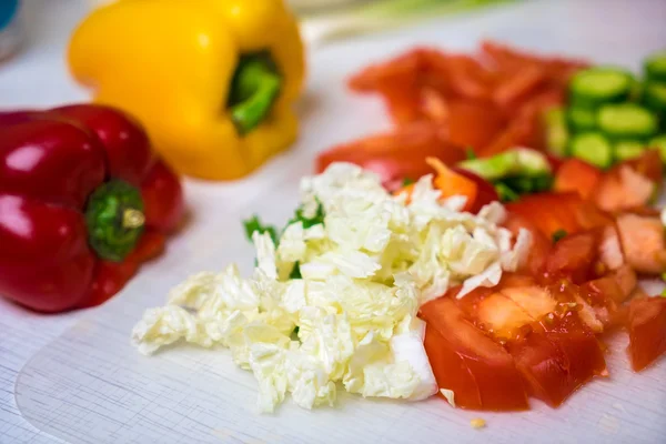 Verduras en la cocina — Foto de Stock