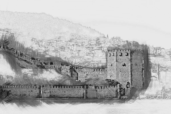 Castelo de alanya — Fotografia de Stock