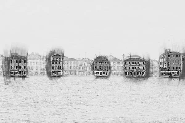 Panoramatický pohled na ostrově Giudecca — Stock fotografie