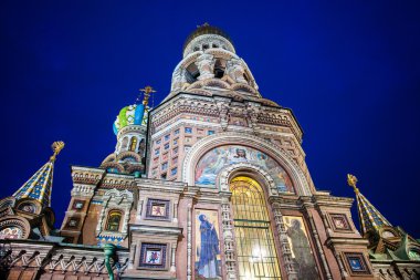 Saint Petersburg, Rusya'nın dökülmüş kan Kilisesi.
