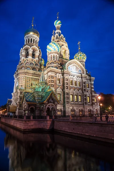 Saint Petersburg, Rusya'nın dökülmüş kan Kilisesi. — Stok fotoğraf