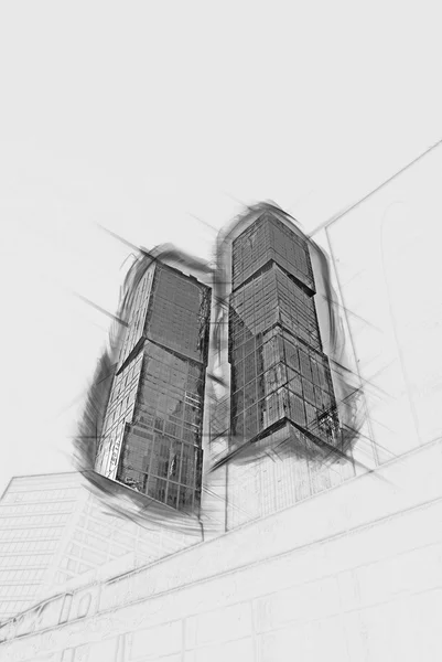 Moderne Bürogebäude — Stockfoto