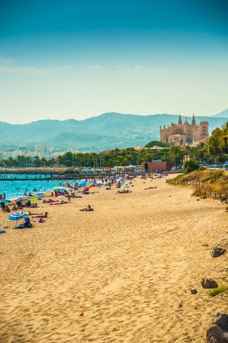 Görünüm beach, Palma de Mallorca