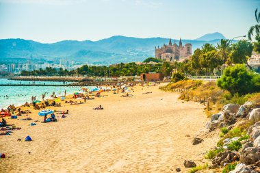 Görünüm beach, Palma de Mallorca