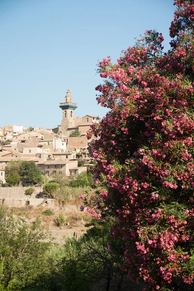 Bela vista da pequena cidade Valldemossa — Fotografia de Stock