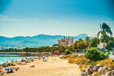 Görünüm beach, Palma de Mallorca