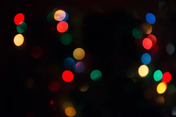 Colorful blurred image of Christmas decoration — Stock Photo, Image