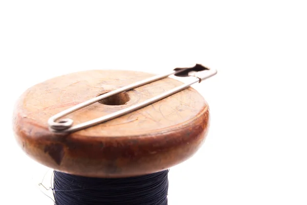 Spool of thread with needle — Stock Photo, Image