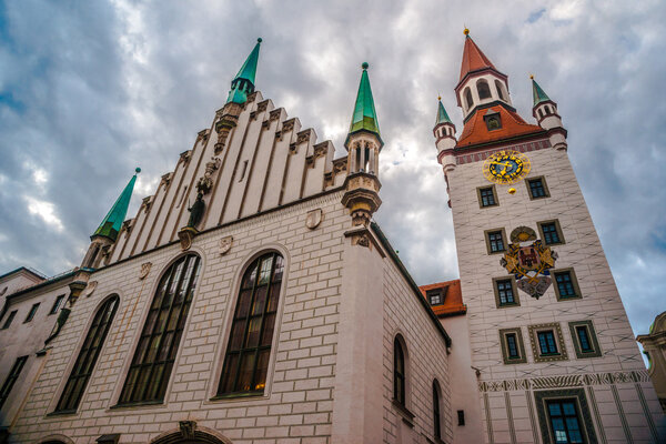 Old Town Hall Tower in Munich, Germany.