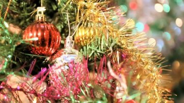 Vintage Noel dekorasyon ağaç üzerinde