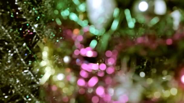 Decoração de Natal vintage na árvore — Vídeo de Stock