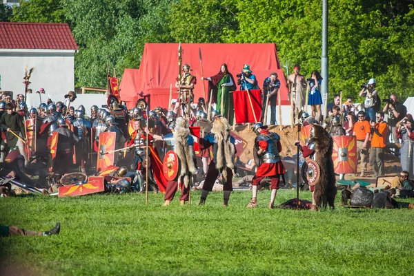 Reconstitution historique de la rébellion de Boudicas — Photo