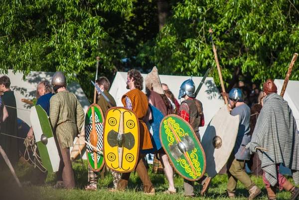 Reconstitution historique de la rébellion de Boudicas — Photo