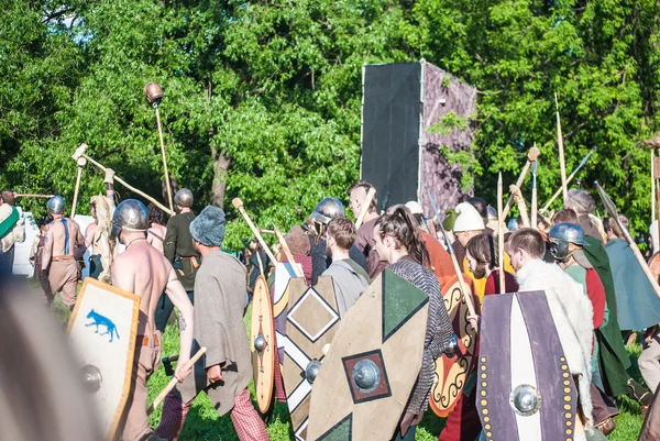 Reconstitution historique de la rébellion de Boudicas — Photo