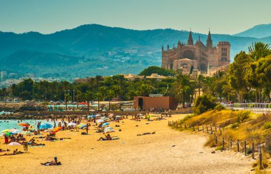 Görünüm beach, Palma de Mallorca
