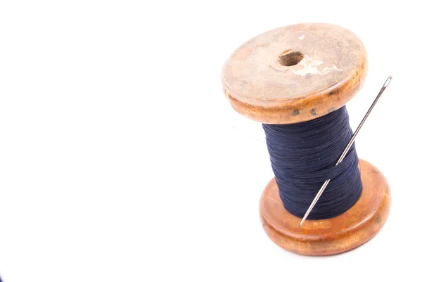 Spool of thread with needle — Stock Photo, Image