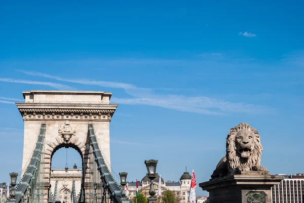 Chain Bridge v Budapešti — Stock fotografie