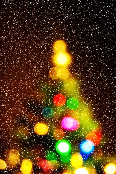 Sløret baggrund for jul og nytår - Stock-foto