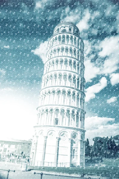 Torre inclinada, Pisa, Itália — Fotografia de Stock