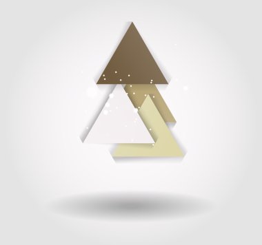 Yeni yıl mesajı afiş, soyut