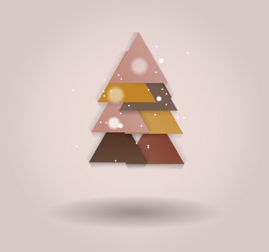 Yeni yıl mesajı afiş, soyut