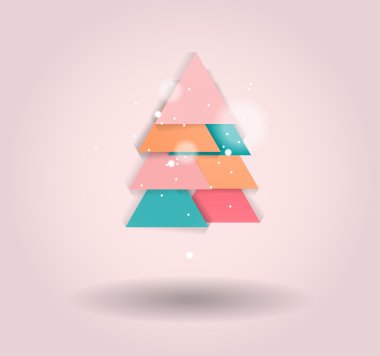 Yeni yıl mesajı afiş, soyut