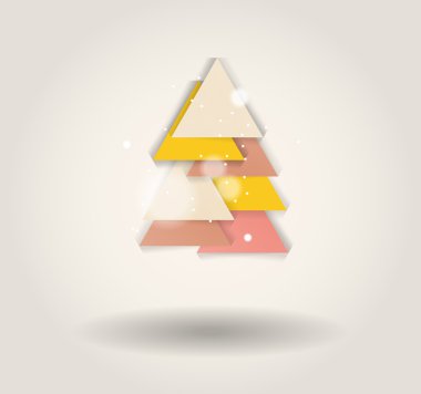 Yeni yıl mesajı afiş, soyut