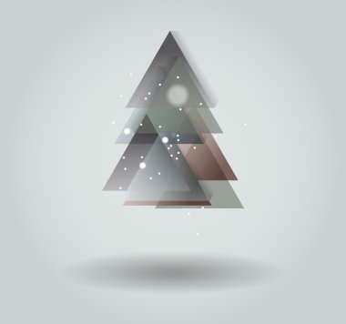 Yeni yıl mesajı afiş, soyut