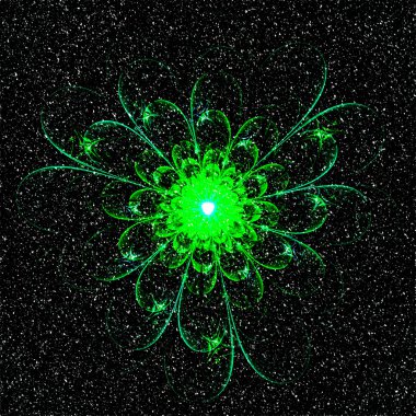 fraktal çiçek kar fırtınası