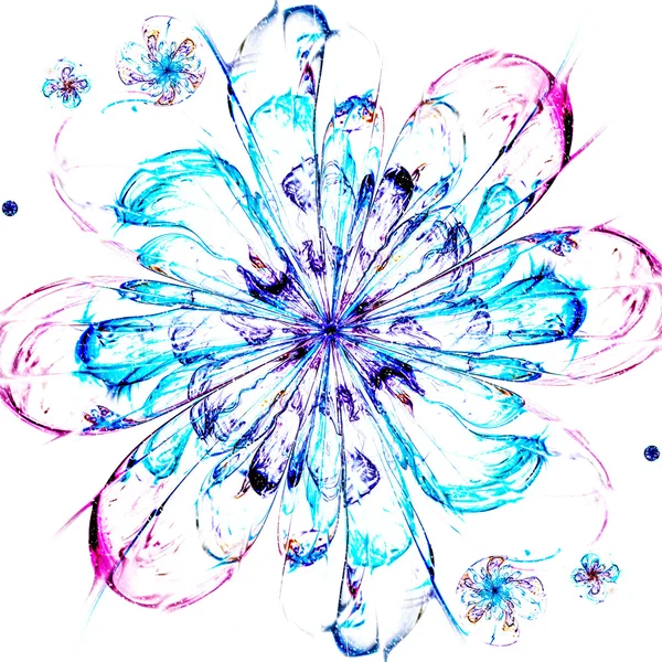 Fraktale Blume Schneesturm — Stockfoto
