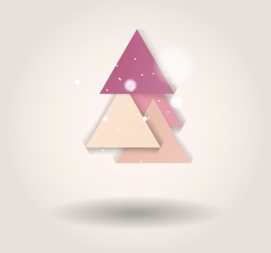 Yeni yıl mesajı afiş, soyut