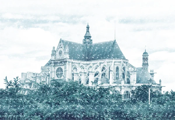 Церковь Эглиз Сент-Эусташ, Париж, Франция — стоковое фото