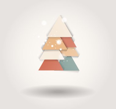 Yeni yıl mesajı afiş, soyut