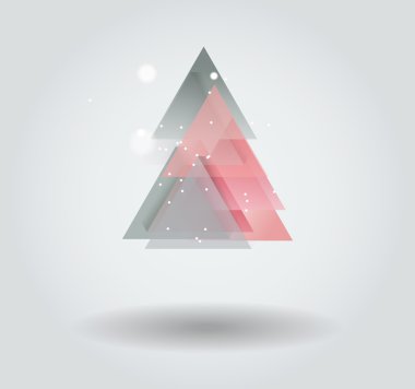 Yeni yıl mesajı afiş, soyut