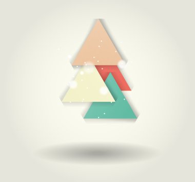 Yeni yıl mesajı afiş, soyut