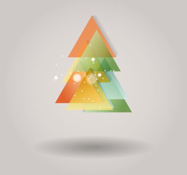 Yeni yıl mesajı afiş, soyut