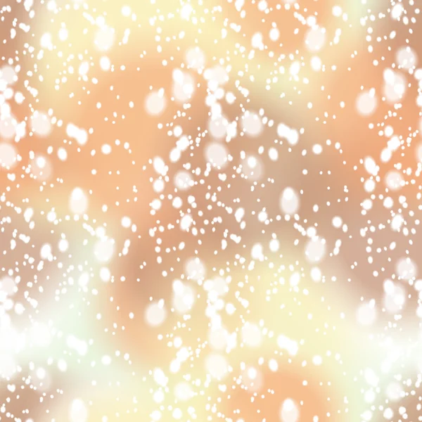 Fondo borroso colorido con superposición de nieve, sin costuras — Vector de stock