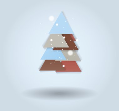 Yeni yıl mesajı afiş, soyut