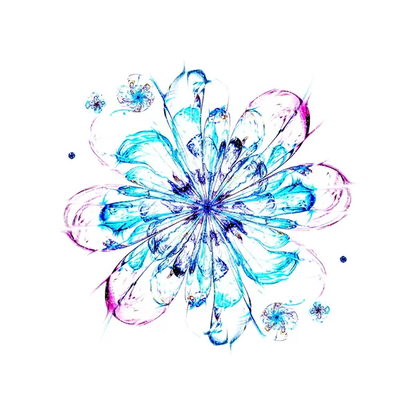 Fraktale Blume Schneesturm — Stockfoto