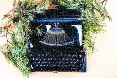 Noel için vintage daktilo
