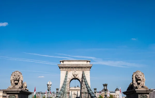 Chain Bridge v Budapešti — Stock fotografie