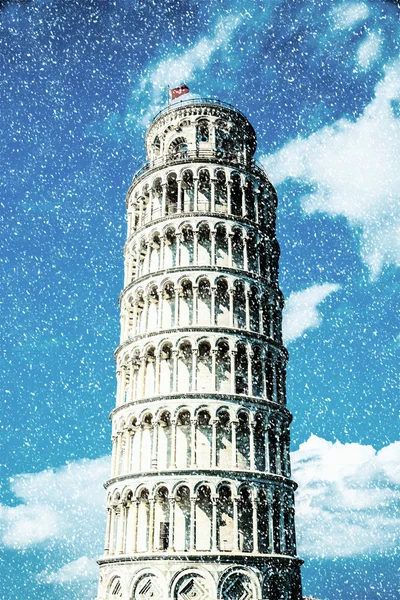 Torre inclinada, Pisa, Itália — Fotografia de Stock