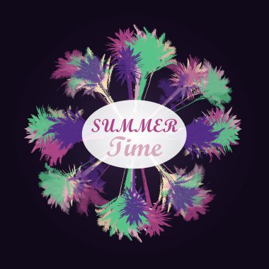 palmiye ağacı yazdırma