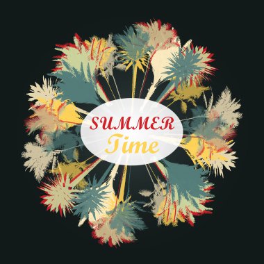 palmiye ağacı yazdırma