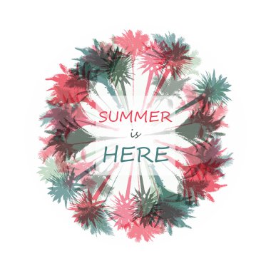 palmiye ağacı yazdırma