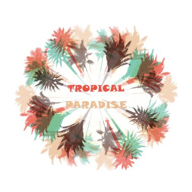 palmiye ağacı yazdırma