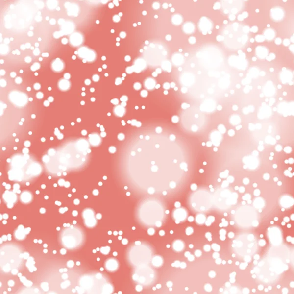 Fondo borroso colorido con superposición de nieve, sin costuras — Vector de stock