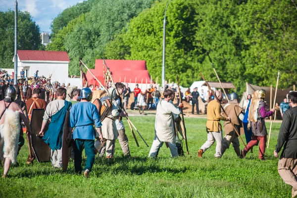 Reconstitution historique de la rébellion de Boudicas — Photo